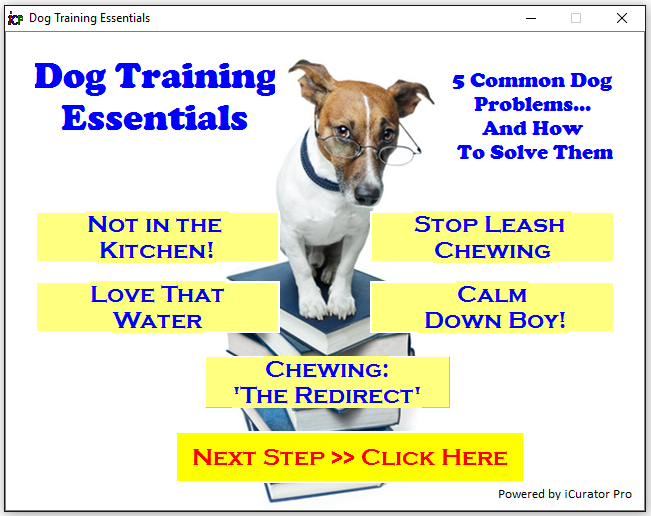 Dog Training Rebrandable Software Giveaway